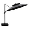 Ombrelone Externo com Base Belmopã com Rotação 360º Grafite G56 - Gran Belo - 6