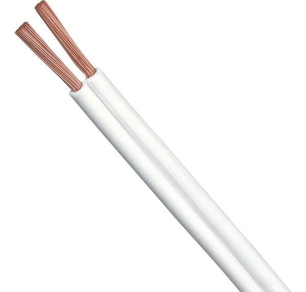 Fio Cabo Paralelo Branco Voltflex - 0,75mm / 30metros - 2