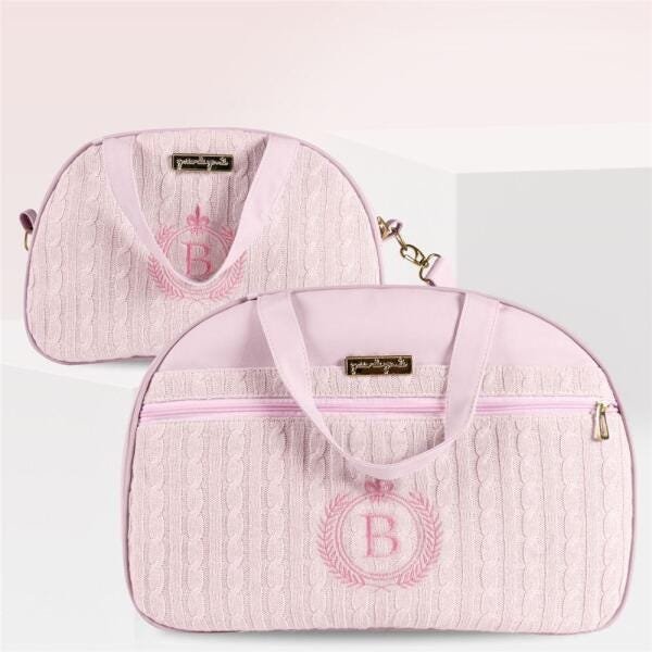 Conjunto de Mala e Frasqueira 02 Peças Rosa Grão de Gente - 1
