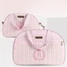 Conjunto de Mala e Frasqueira 02 Peças Rosa Grão de Gente - 1