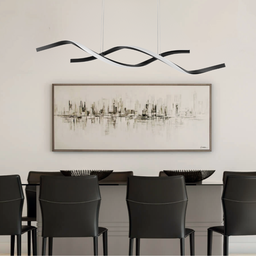 Pendente Led Double Spin 3000k 60w Metal Preto Sl Iluminação - 3