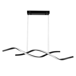 Pendente Led Double Spin 3000k 60w Metal Preto Sl Iluminação - 2
