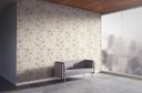 Ver imagem 4 de Papel de Parede Adesivo Dourado Minimalista Geométrico 2,80m