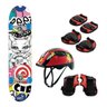 SKATE SEMI PROFISSIONAL COM KIT DE PROTEÇÃO 8 PCS KK1901 - 3