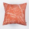 Almofada Floral 50X50: Terracota - 1