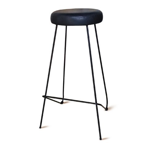 Banqueta Alta para Cozinha Bar Balcão Bistrô Mesa Lila:preto