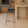 Banqueta Alta para Cozinha Bar Balcão Bistrô Mesa Lila:preto - 4