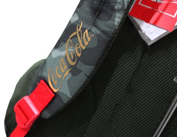 Mochila Escolar Camuflada Coca Cola Pacific Patches Mimetism - 5