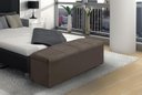 Ver imagem 2 de Calçadeira Baú Raissa 120 cm Suede Marrom Claro