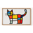 Ver imagem 2 de Quadro Decorativo N°28 115x70cm - Panorâmico Gato Pop-Art Mondrian - Rollflex