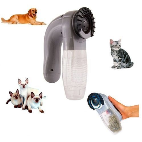 Aspirador de Pelos Pet Gato Cachorro Super Magnético Com Massageador ...