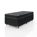 Ver imagem 2 de Cama Box Baú Solteiro + Colchão Espuma D20 - 56x88x188cm - e-Shop Casa - Suede Preto