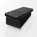 Ver imagem 5 de Cama Box Baú Solteiro + Colchão Espuma D20 - 56x88x188cm - e-Shop Casa - Suede Preto