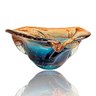 Centro de Mesa Cristal Murano Azul Marinho e Marrom Tamanho 25cm Tiger Gifts Estilo São Marcos Janta - 4
