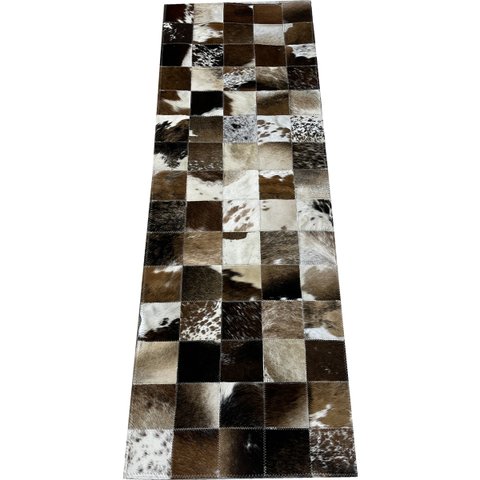 Tapete de couro marrom malhado escuro 0,50x1,50 c/b pç 10