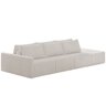 Sofá Ilha Modular para Sala 312cm com Puff Dublin K01 Bouclê Creme - Lyam Decor - 1