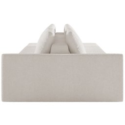 Sofá Ilha Modular para Sala 312cm com Puff Dublin K01 Bouclê Creme - Lyam Decor - 7