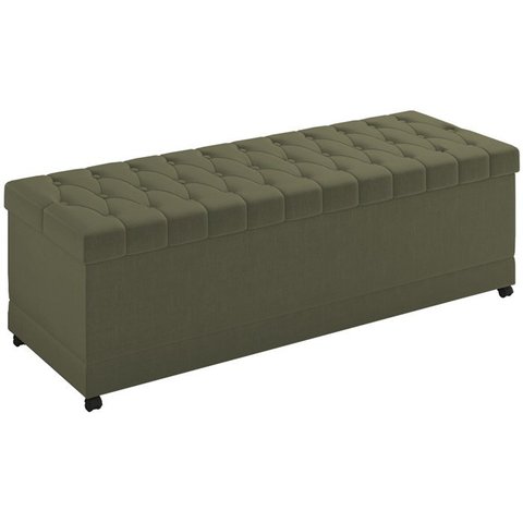 Recamier Calçadeira Bau 160 cm Rodizios Madi Corano TCS 357 Peer