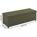 Ver imagem 4 de Recamier Calçadeira Bau 160 cm Rodizios Madi Corano TCS 357 Peer