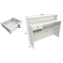 Ver imagem 1 de Balcão Caixa M9 100% MDF (Recepção Vallet Loja Gaveta)