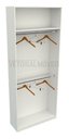 Ver imagem 3 de Armário Arara Dupla M17 100% Mdf (closet Lojas Organizador) - Branco