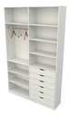 Ver imagem 3 de Armário Arara Gaveta Verônica M14 100% Mdf ( Sapato Roupa) - Branco