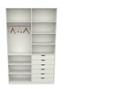 Ver imagem 2 de Armário Arara Gaveta Verônica M14 100% Mdf ( Sapato Roupa) - Branco
