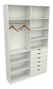Ver imagem 4 de Armário Arara Gaveta Verônica M14 100% Mdf ( Sapato Roupa) - Branco