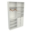 Ver imagem 4 de Armário Arara Gaveta Verônica M14 100% Mdf ( Sapato Roupa) - Branco