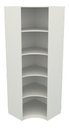 Ver imagem 5 de Armário Prateleira De Canto M12 100% Mdf (closet Expositor) - Branco