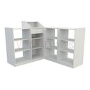 Ver imagem 6 de Balcão Caixa Vitrine com Prateleiras M2 MDP (Exposição Loja) - Branco