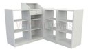 Ver imagem 6 de Balcão Caixa Vitrine com Prateleiras M2 MDP (Exposição Loja) - Branco