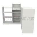 Ver imagem 4 de Balcão Caixa Vitrine com Prateleiras M2 MDP (Exposição Loja) - Branco