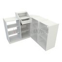 Ver imagem 3 de Balcão Caixa Vitrine com Prateleiras M2 MDP (Exposição Loja) - Branco