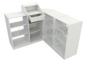Ver imagem 3 de Balcão Caixa Vitrine com Prateleiras M2 MDP (Exposição Loja) - Branco