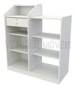 Ver imagem 5 de Balcão Caixa Vitrine Esquerdo MDP Loja Atendimento Recepção - Branco