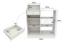 Ver imagem 2 de Balcão Caixa Vitrine Esquerdo MDP Loja Atendimento Recepção - Branco