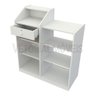 Balcão Caixa Vitrine Esquerdo MDP Loja Atendimento Recepção - Branco - 4