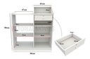 Ver imagem 2 de Balcão Caixa Vitrine MDP Loja Recepção Atendimento - Branco