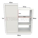 Ver imagem 3 de Balcão Caixa Vitrine MDP Loja Recepção Atendimento - Branco