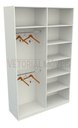 Ver imagem 3 de Armário Colmeia Cabideiro Duplo M15 100% Mdf (closet, Lojas) - Branco