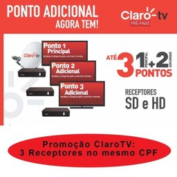 Receptor Claro Prepago Visiontec - Recarga - 2 Receptor Claro Prepago Visiontec - Recarga - 2