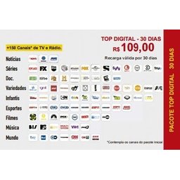 Receptor Claro Prepago Visiontec - Recarga - 8 Receptor Claro Prepago Visiontec - Recarga - 8