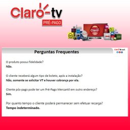 Receptor Claro Prepago Visiontec - Recarga - 10 Receptor Claro Prepago Visiontec - Recarga - 10