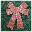 Ver imagem 1 de Kit 4 Enfeite Árvore Natal Laço Arabesco com Veludo 42 Cm