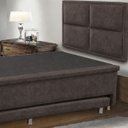 Ver imagem 2 de Base Cama Box Solteiro Baú e Cama Auxiliar 0,88 Helena Vilajo: Suede Crush Cacau