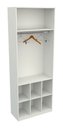 Ver imagem 3 de Armário Misto Prateleira Gaveteiro M53 100% Mdf Closet - Branco