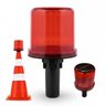Sinalizador Solar Viario Kit 3 Uni Alerta Atençao Rodovia Estrada Rua Cone Emergencia Obra - 2