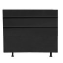 Ver imagem 2 de Cabeceira Estofada Cama Box King 195cm Argentina Corino Preto- Mabe Magazine