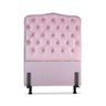Cabeceira de Cama Box Solteiro 88 cm Dunas Larhome Corino Rosa. - 2